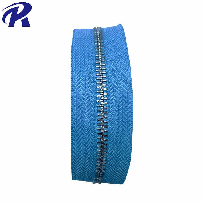 #3 #5 #7 #8 #10 Gold Silver Rose Gold Brass Copper Metal Teeth Custom Metal logo Zipper for Bag Leather Jacket Coat Jeans