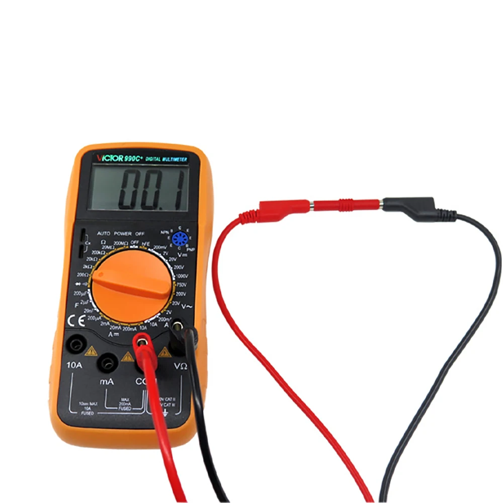 5PCS 4mm Banana Plug to Alligator Clip Crocodile Test Lead Kit Multimeter Cable 1M Wire 1000V/15A