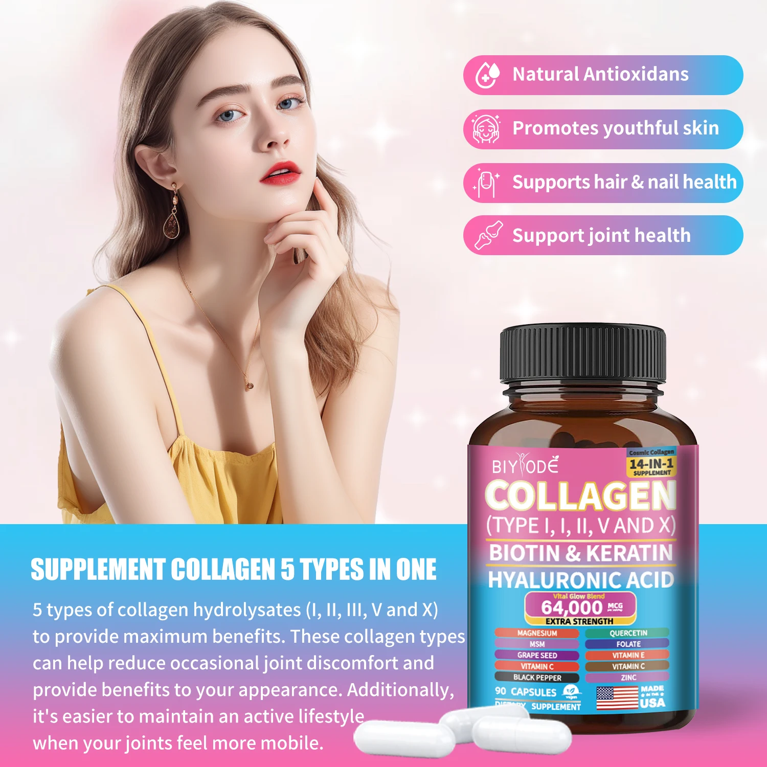 14 in 1 Collagen capsules