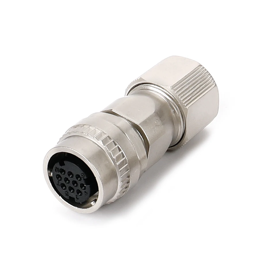 CM10 10 core Servo encoder Connector,CM10-SP10S 10Pin encoder Plug Connector,CM10 for Mitsubishi