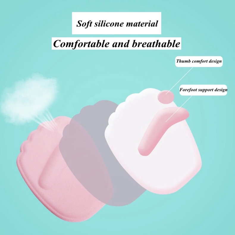 1 Pair of High Heels Half Yards Mat Silicone Compressive Soft Inserting Insole Woman Forefoot Protection Pad Female Insert