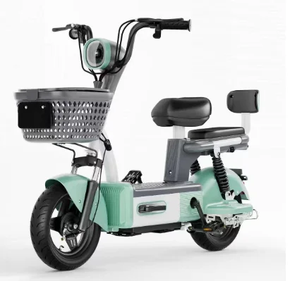 2 Wheels 2 Seat Scooter Adult 48v 350w Ebike Bicycle 14 inch tyre