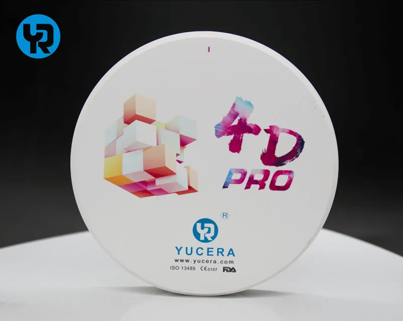 Yucera All Ceramic Zirconia Block Dental Lab 4D Pro multilayer Super Translucency Dental Zirconia Disc