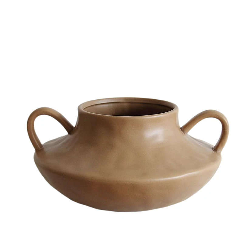 Custom Living Room Large morandi Modern Nordic Style Matte Colorful Flower Ceramic Vase for Wedding Home Decor