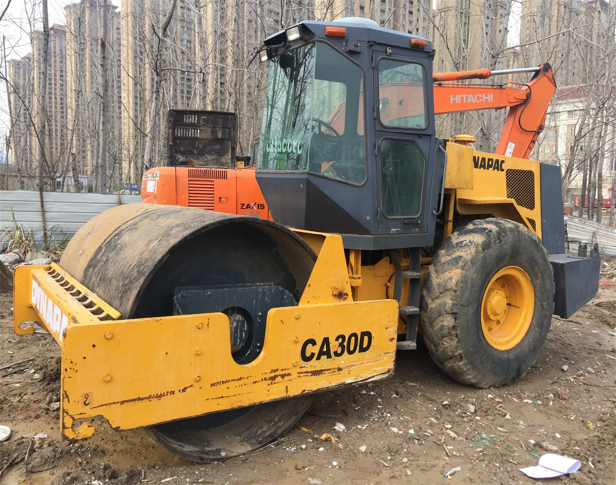  Used Dynapac CA30D road roller Secondhand 15Ton soil
