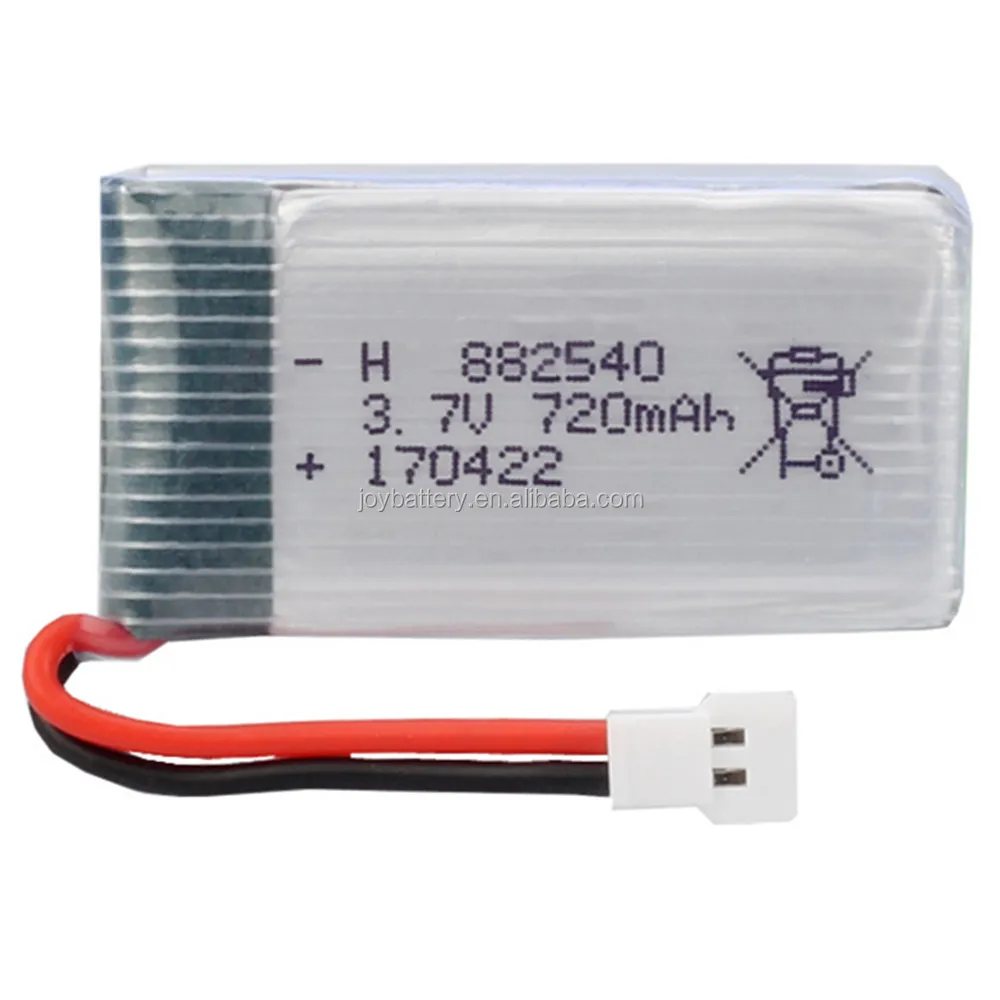 RC 882540 3.7V 720mAh 25C high rate helicopter lipo battery for X5C CX-30 F949 M68 model aircraft