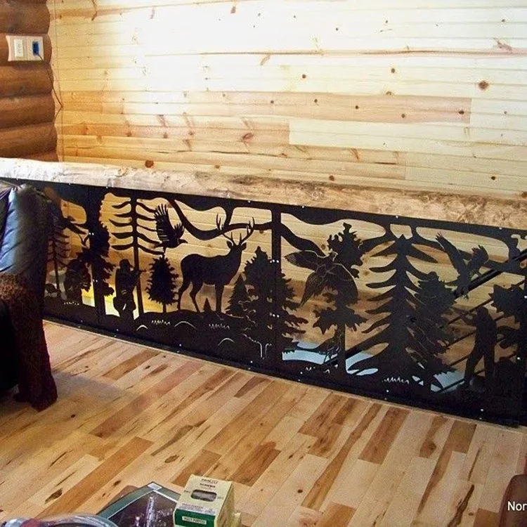 Balcony guardrail ,air conditioning protection rail, Garden fence,using laser cutting art style for sellers