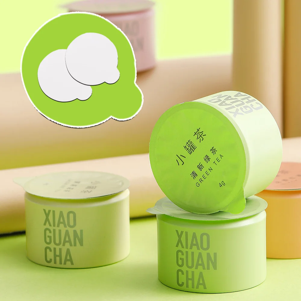 Factory Direct Sale Tea Can Tin Can Seal Aluminum Foil Aluminum Lid Aluminum Foil Printed Laminated Film Roll