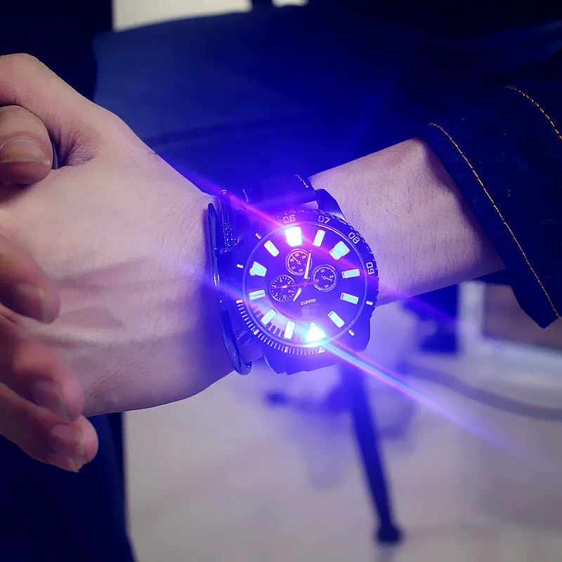 Korean personality luminous watch Korean fashion trend led watch couple jelly watch