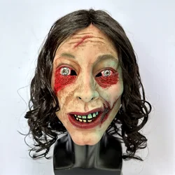 Halloween Scary Face Cover Demon Zombie Disgusting Latex Mask For Halloween Party Props Horror Cosplay