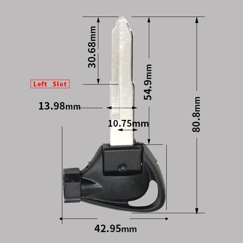 
Motorcycle accessories Left Slot Short Side Uncut Blade Blank Magnetic Key for YAMAHA VOX BWS 4V BWS125 VOX50 GTR125 JOG EVO SMA 