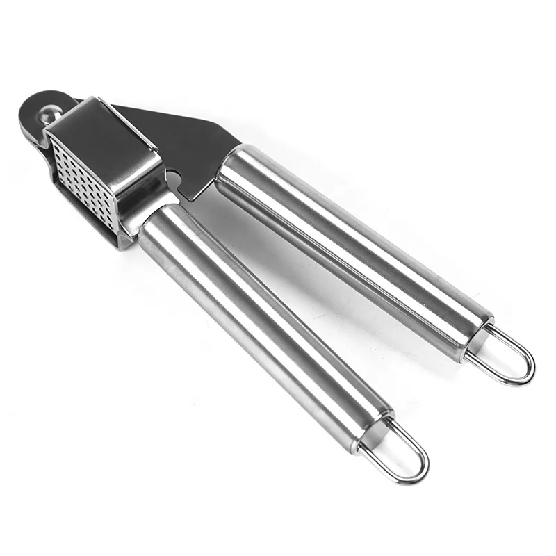 Kitchen gadget handheld stainless steel ginger crusher garlic press manual operation press the garlic