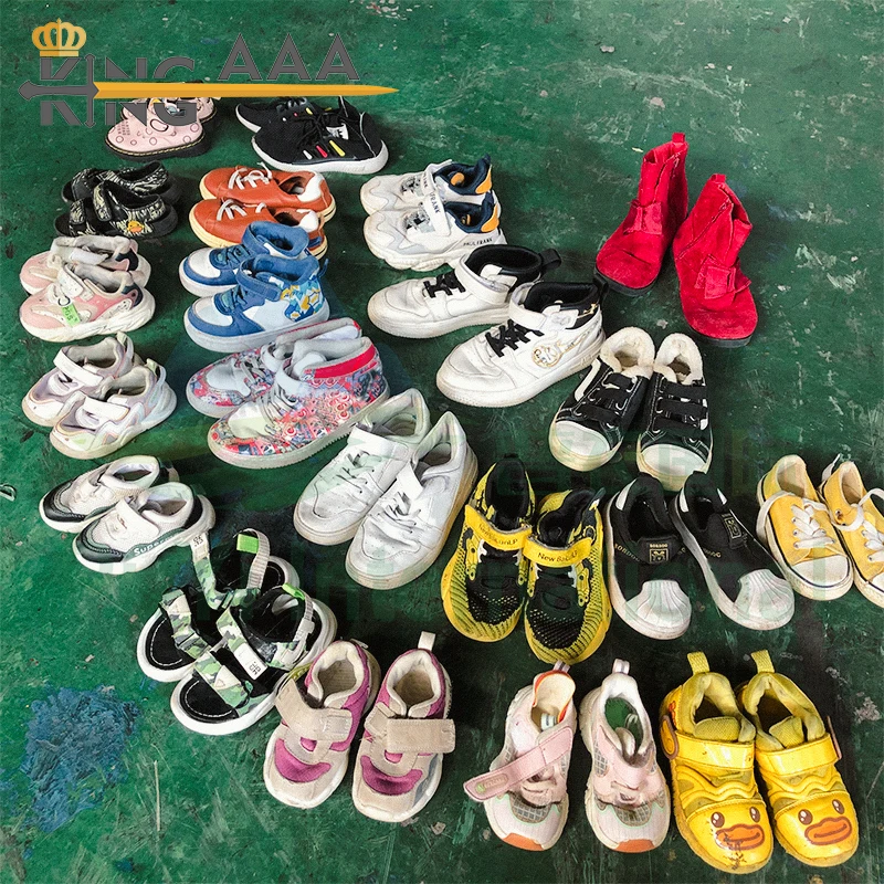 KINGAAA children Sepatu bekas Cheap zapatos usados second hand shoes free used shoes for kids