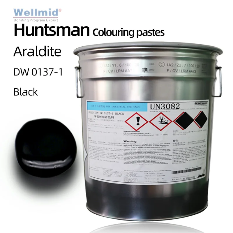  HUNTSMAN Araldite DW0137-1 черная раскрашивающая паста для эпоксидного литья полимерных систем равномерная однородная окраска заполненного