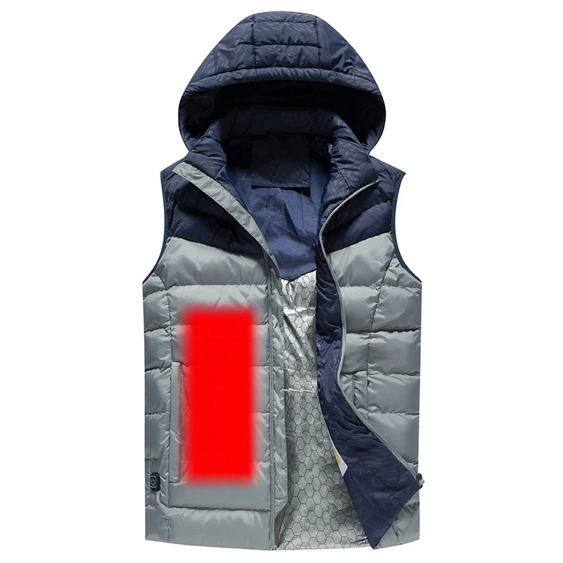 
Heating Padded Waistcoat Factory Inventory Custom LOGO Color Matching Fashion Winter OUTER Wear 100%polyester Chinese Style 1pcs 