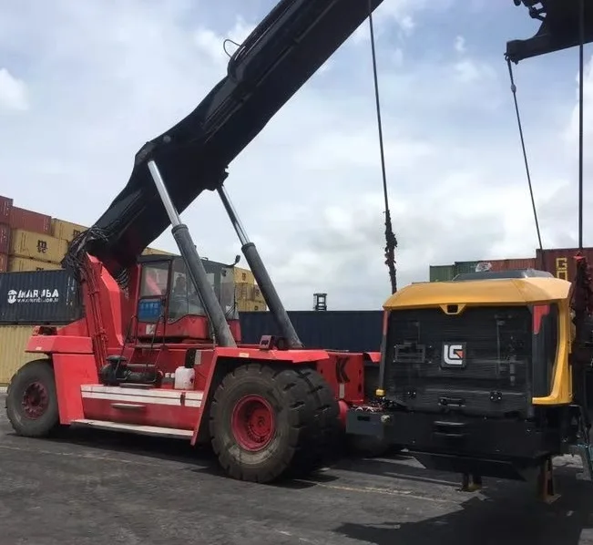 Высокоэффективные контейнеры 45t, штабелер, полноприводный вилочный погрузчик, высококачественный б/у контейнер, штабелер DRD450,uesd штабелер