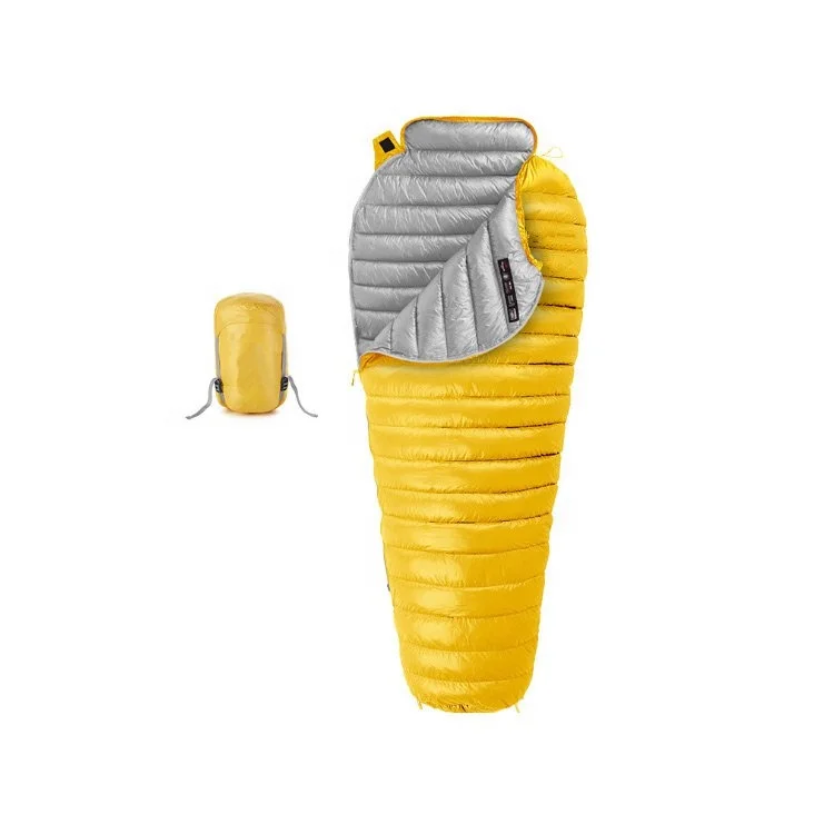 Factory Direct Sell Outdoor Mummy Cold Weather Goose Down Ultralight Sleeping Bag  Backpack Sleeping Bag