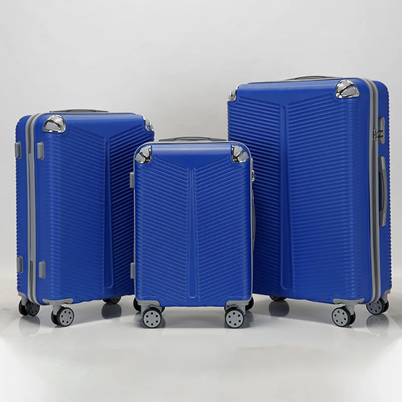 Carry-on suitcase 12pcs in 1 set semi-finished luggage set A hard shell suitcase 4 wheels cheap price trolley ABS PC luggage set