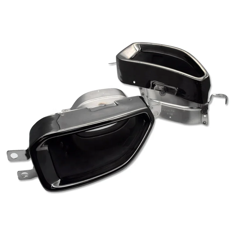 SYPES1 пара наконечников выхлопных газов автомобиля 304 нержавеющая сталь квадратная выхлопная труба для BMW G21 G28 320i 325i 3 серии 2019-2020S mpглушитель наконечники