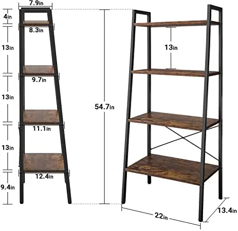 Amazon Hot Sell Vintage Metal Rustic Wooden Stable Storage Rack Shelf Display Shelves