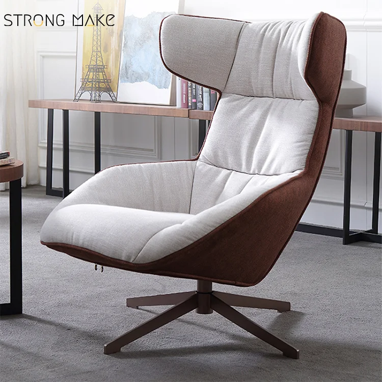Classic Design Massage Modern Leisure Single Leg Luxury Swivel Leather Chaise De Salon Swivel Living Room Chaise Lounge Chair