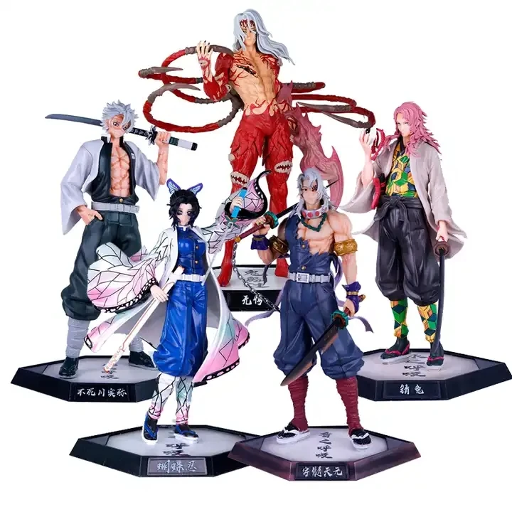 Минронг 10 видов стилей Аниме Фигурка Kimetsu no Yaiba Sabito Daki Hashibira Inosuke Uzui Tengen 30 см фигурка убийцы демонов