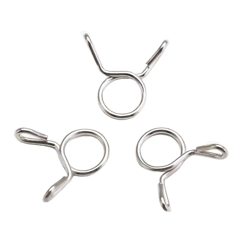 Adjustable Stainless Steel Wire Spring Clamp Carbon Steel 304 Stainless Steel Bolt Fastener for Water Pipe Hose Clip Connection