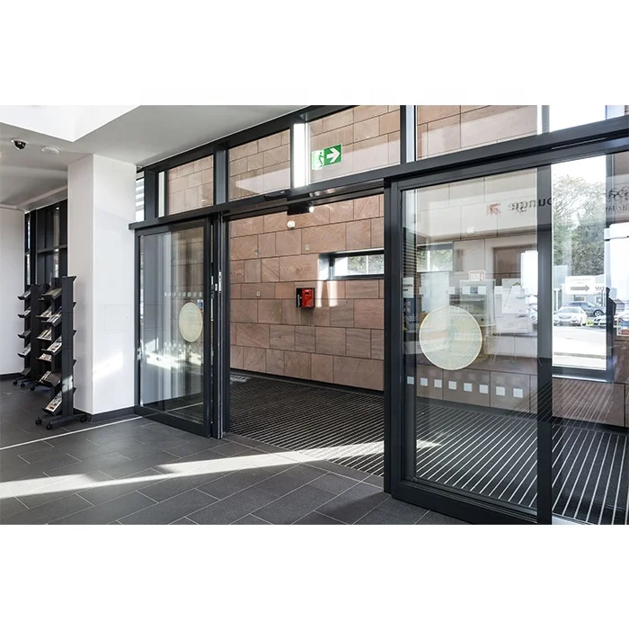 Commercial Exterior Hospital Fire Rated Automatic Sliding Aluminum Front Entrance Door
