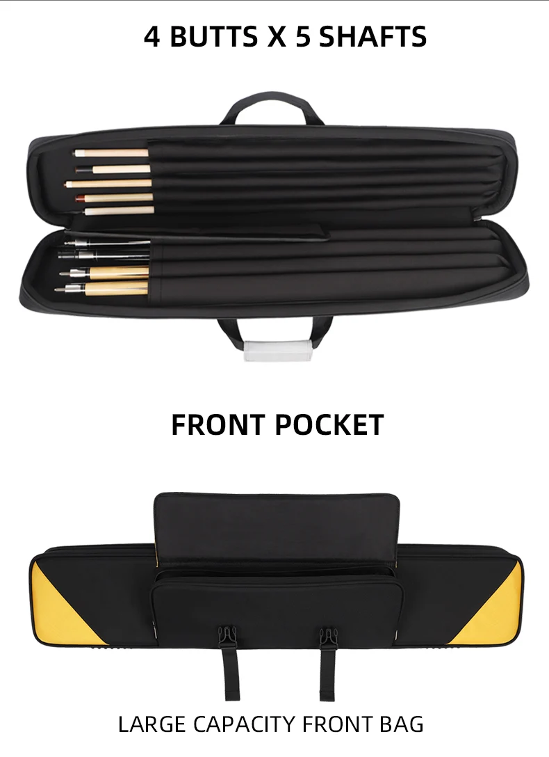Best-selling soft waterproof pool cue case for snooker and billiards