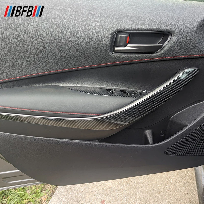 BFB Pre-Preg Carbon Fiber Interior Accessories For Car Front Door Handle Panel Trim Interior Trim For Toyota GR Corolla 2023 up