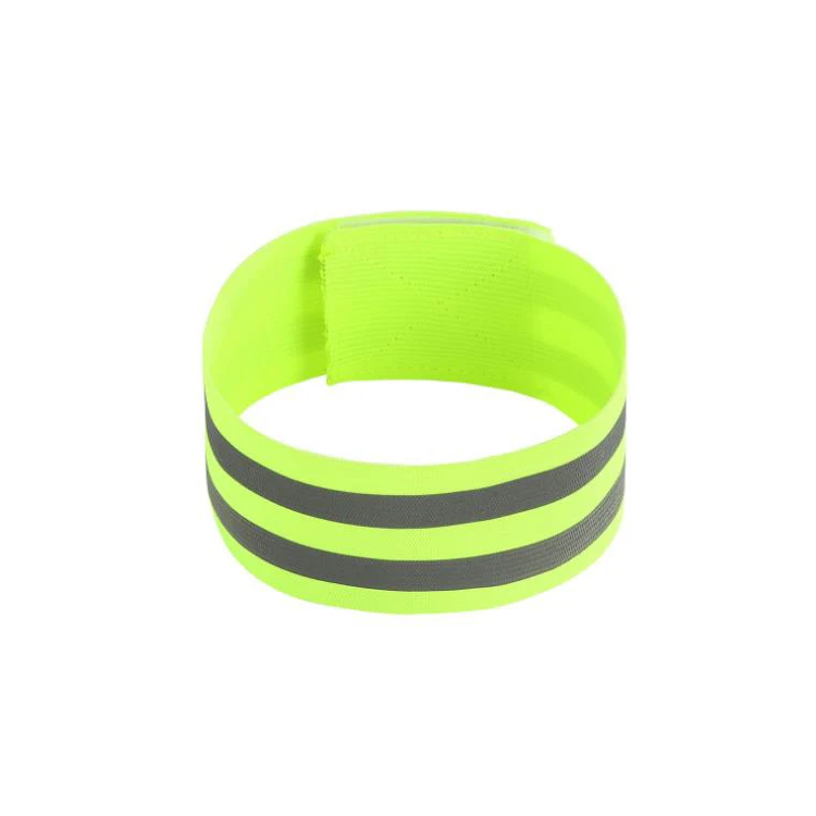 Value Firefighter Custom Printed High Quality Bright Reflective Elastic Band for Garment Reflective Armband