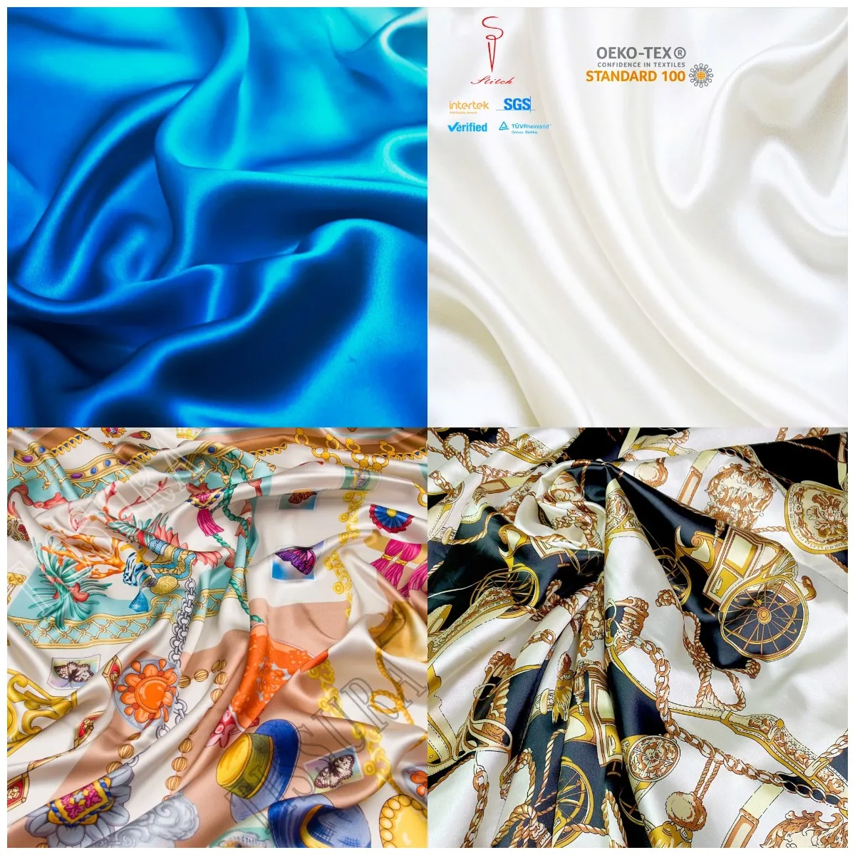 Высококачественная многоцветная 100% шелковая ткань оптом на заказ 19-25 мм шелковая атласная ткань