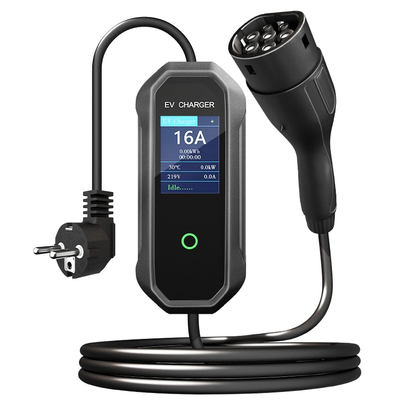 16A Wifi 3 Phase 11 Kw Cars Charging  Ac Type 1 Type 2  Tesla GBT Station 3.5Kw 7Kw 22Kw Portable Ev Charger 220V