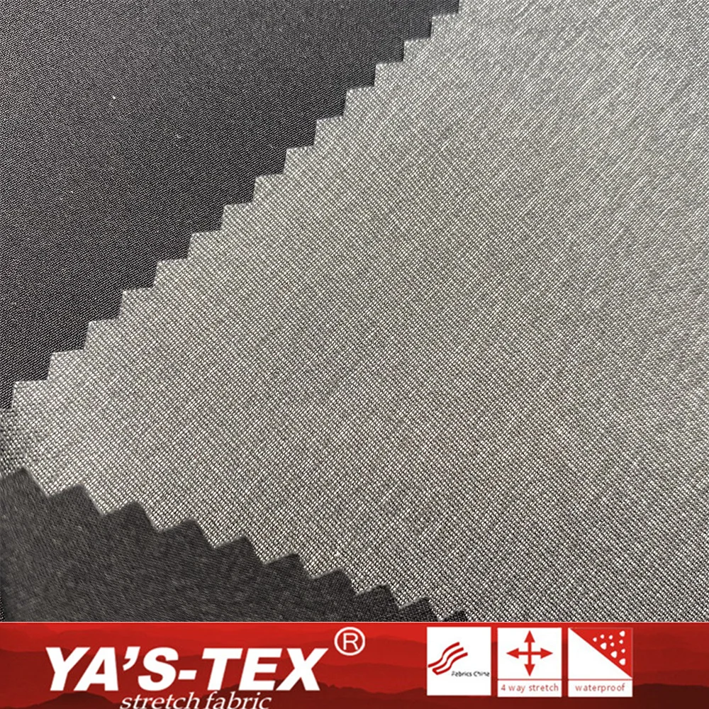 Plain Polyester Spandex fabric bonded PTFE membrane bonded Ultrathin fabric 3 layers Waterproof Tear Resistant for Jacket