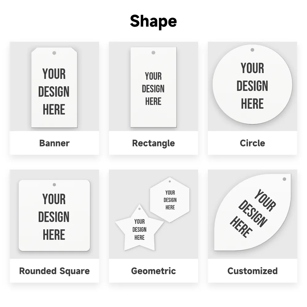 Custom Washable Cotton Fabric Print Serial Number Size Tags Labels and Stickers for Clothing