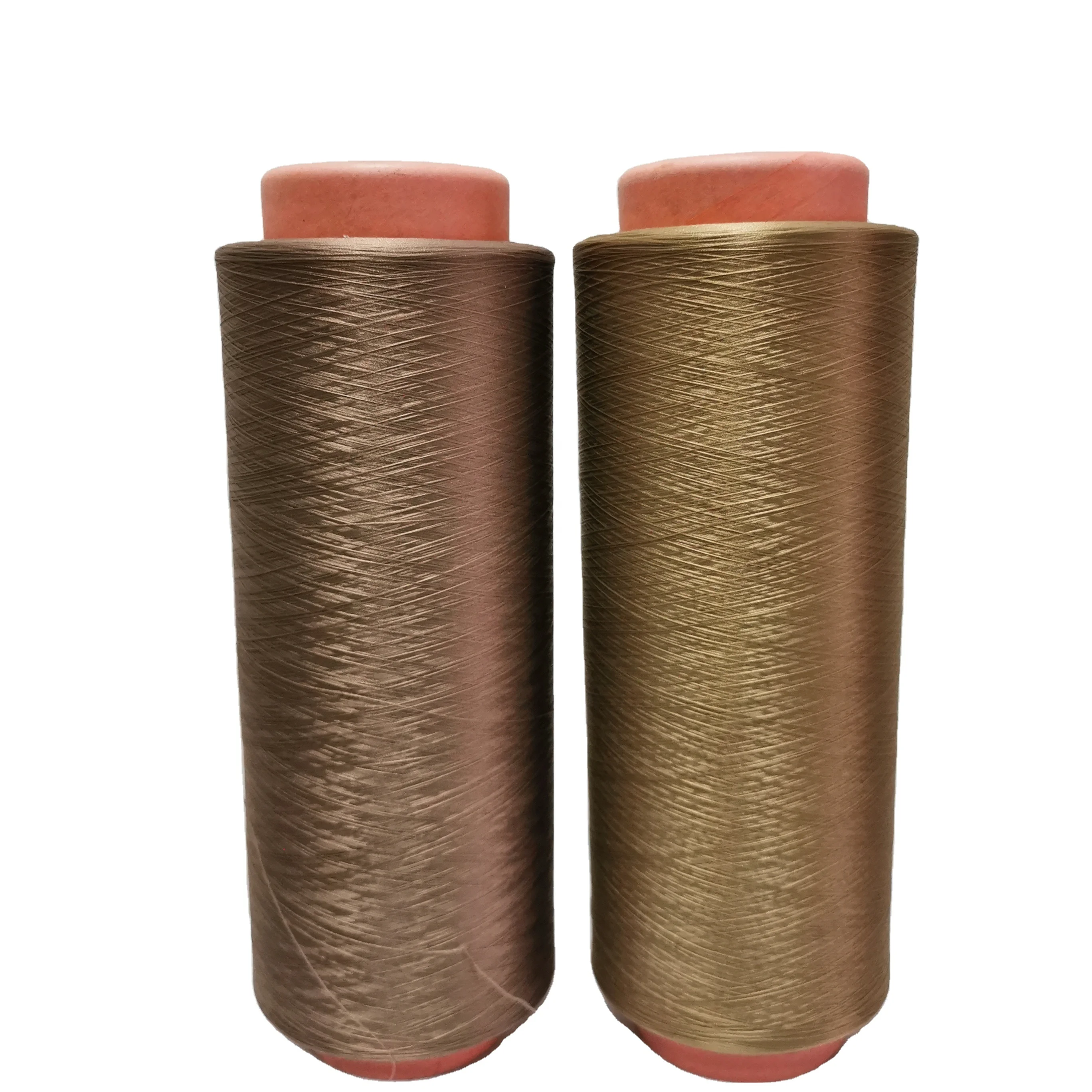 Cool yarn coolmax DTY 75D/72F Anti Bacterial polyester dope dyeing yarn high color fastness for T shirt fabric