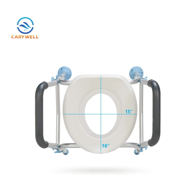 Tool Free Aluminum Adjustable Toilet Seat Over Toilet Seats Portable Toilet Seat