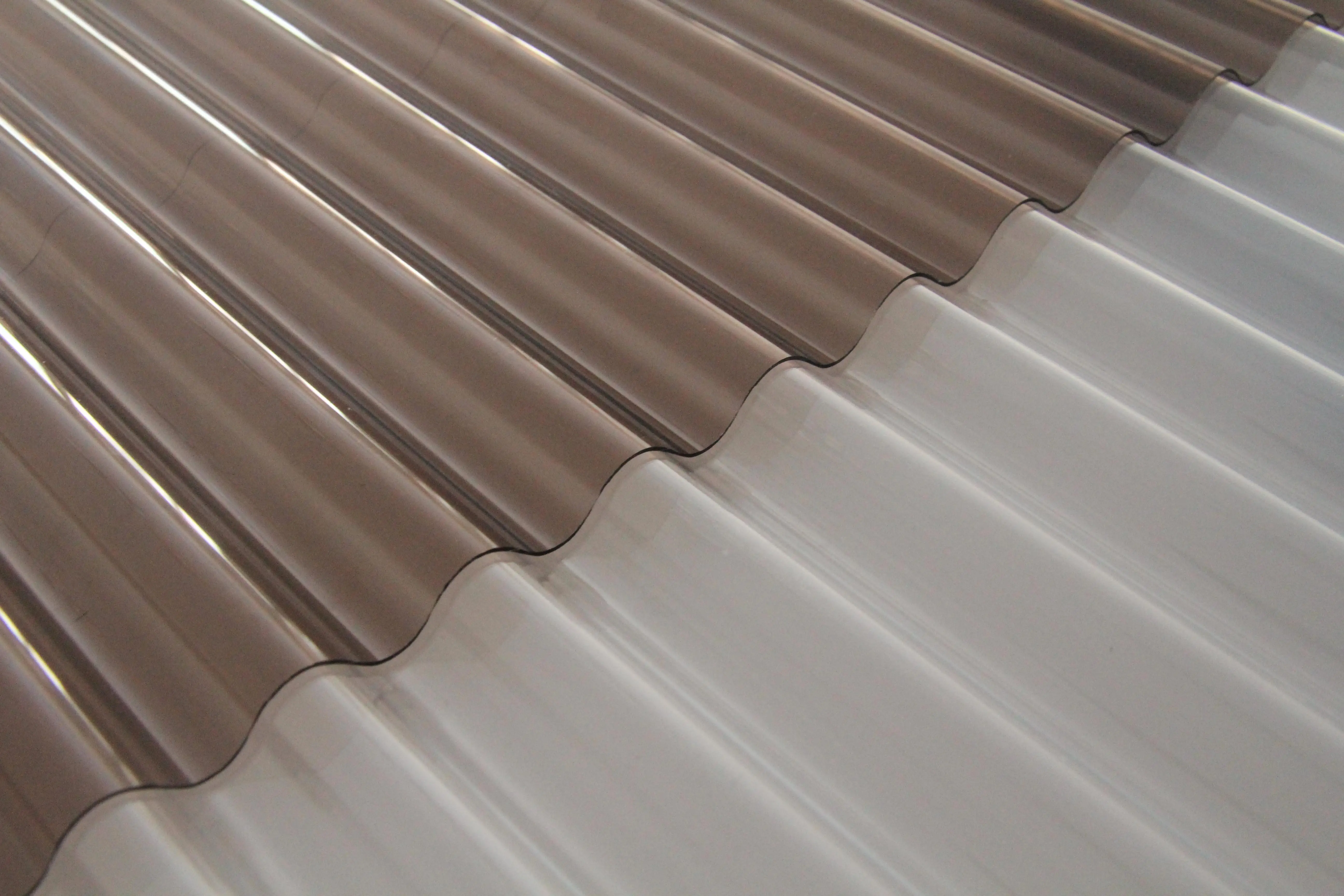 Flexible Clear Plastic Roof Covering Transparent PC Corrugated Plastic Roofing sheet