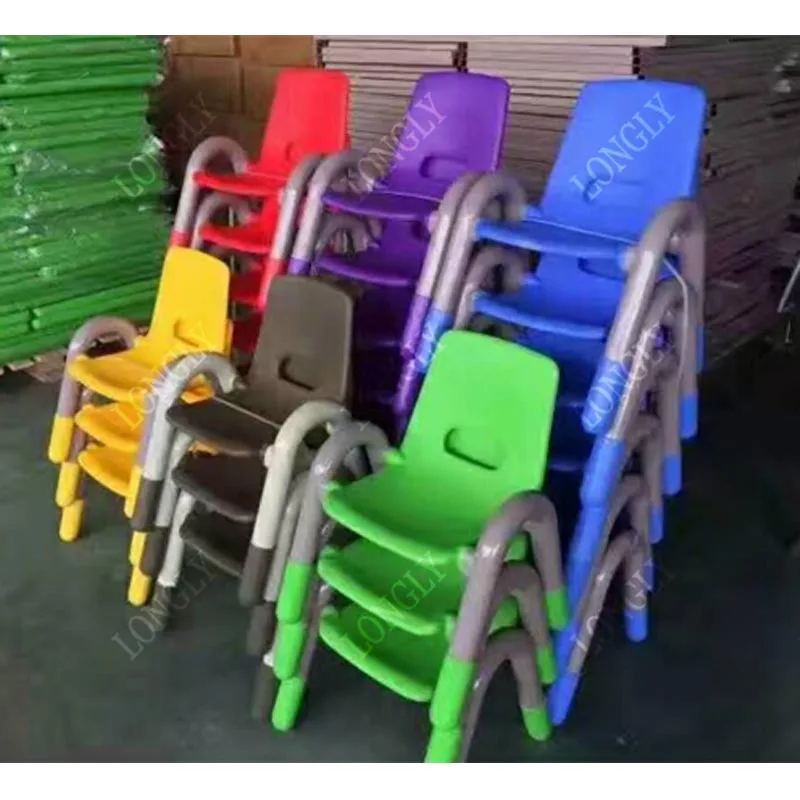 Colorful kindergarten kids plastic chair price for preschool