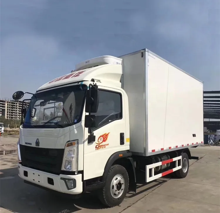 HOWO 4x2 6*4 8tons 10tons Refrigerator Trucks Refrigerated Truck Cooling Van Vehicle for Nigeria
