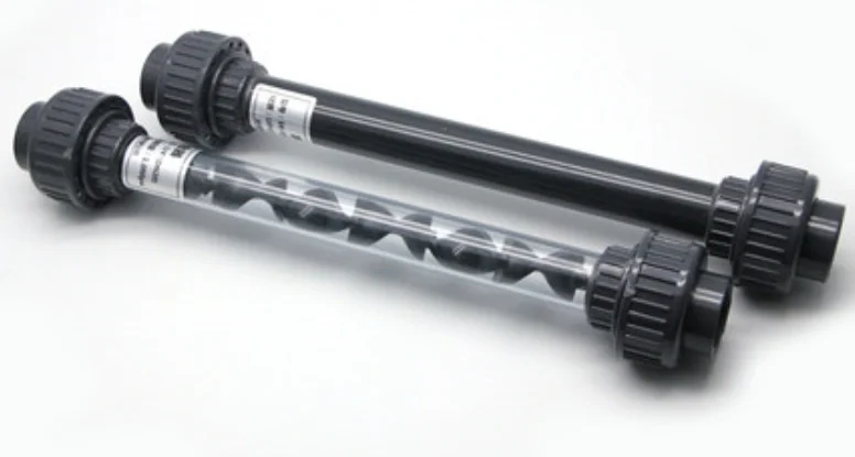 DN50 63mm Transparent UPVC  High Efficiency Ozone Mixing Equipment Ozone Static Mixer