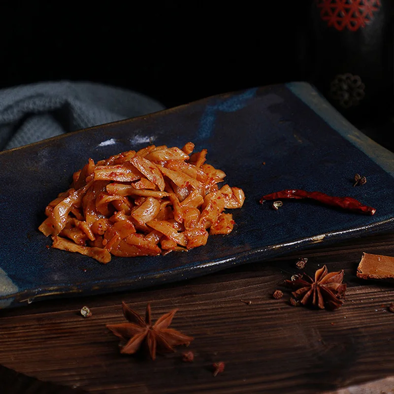 Wujiang crispy mustard 60g*100 bags of crispy radish Fuling light sweet and sour leisure meal