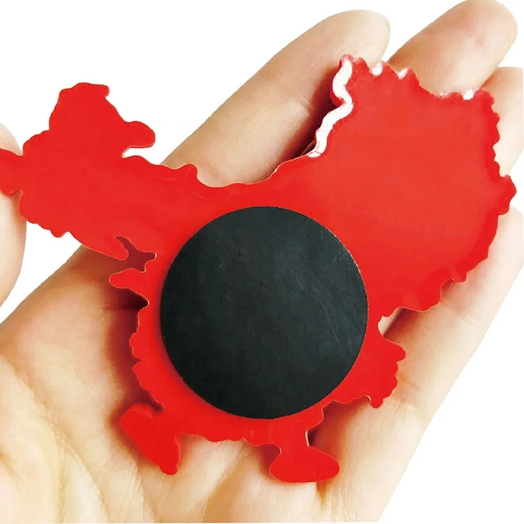 24 year China Factory 2D squirrel bear animals magnet souvenir 2d soft pvc fridge magnetic