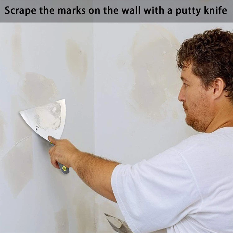 Width High Quality Stainless Steel Scraper blades 1inch Putty Knife with plastic