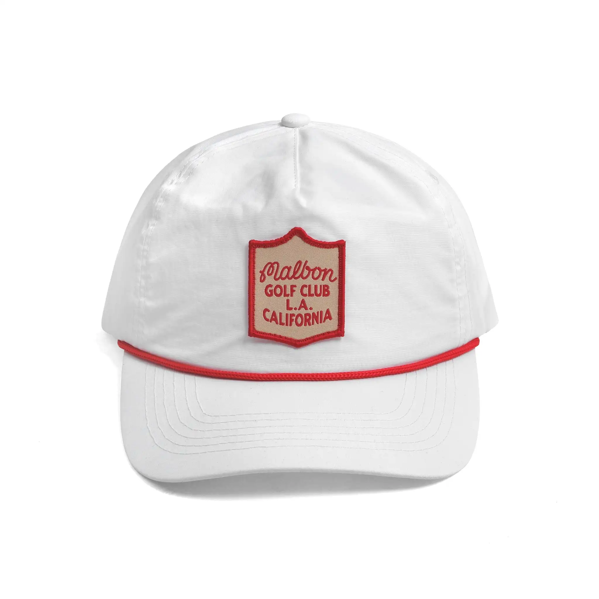retro rope golf cap custom logo Merrow Embroidery patch Nylon Adjustable snapback trucker hats unstructured vintage golf hat cap