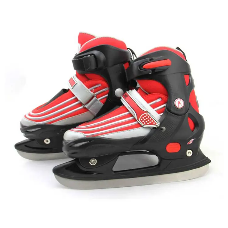 Hot sale fashion adjustable ice skates children beginners keep warm adjustable ice hockey skates ice hockey shoes