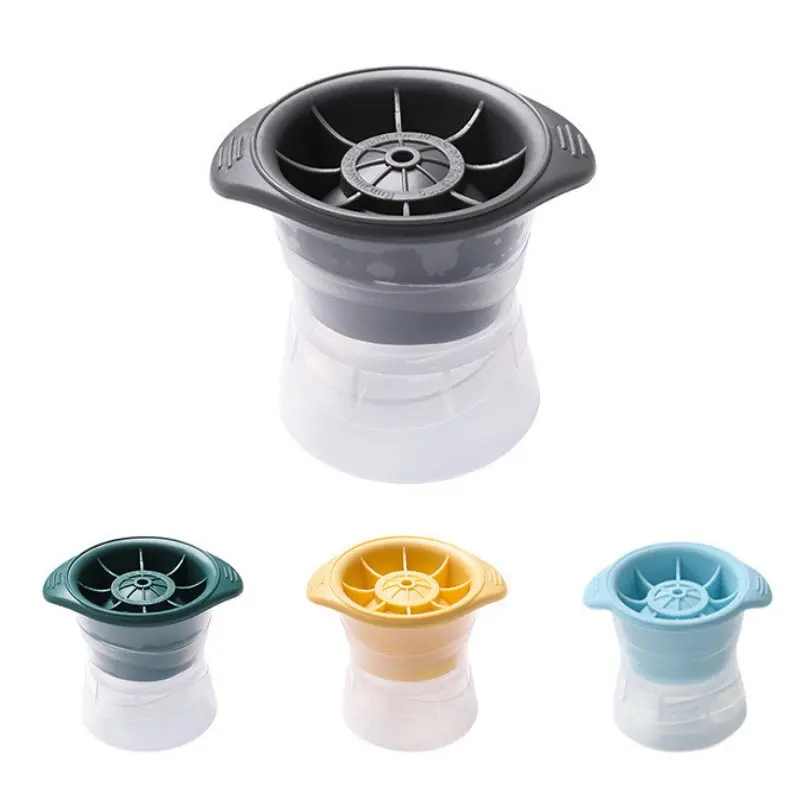 Silicone Sphere Ice Cube Mold Kitchen DIY Ice Ball Cocktail Whiskey Drink Round Jelly Making Mould