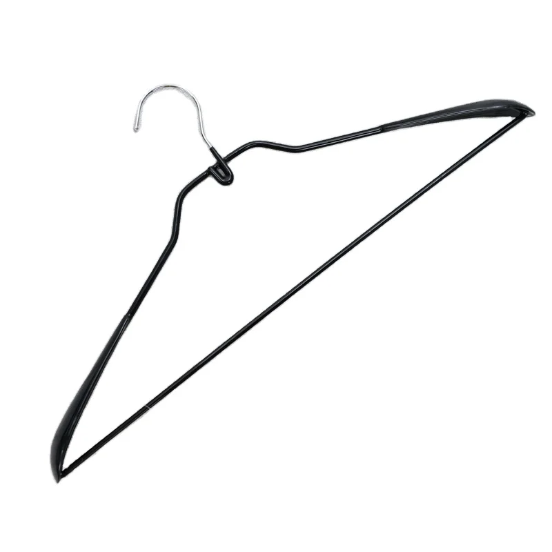 best selling fashion non slip black metal clothes hanger for home
