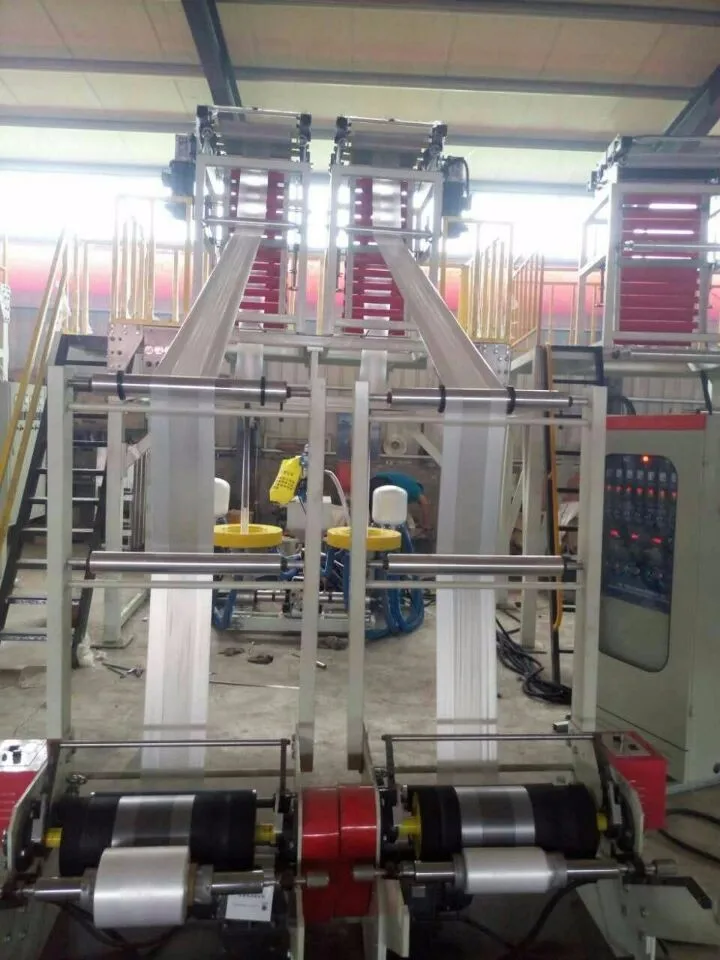 Plastic Industry Line Die Head Double Air Ring Polyethylene Blown Film Extrusion Machine