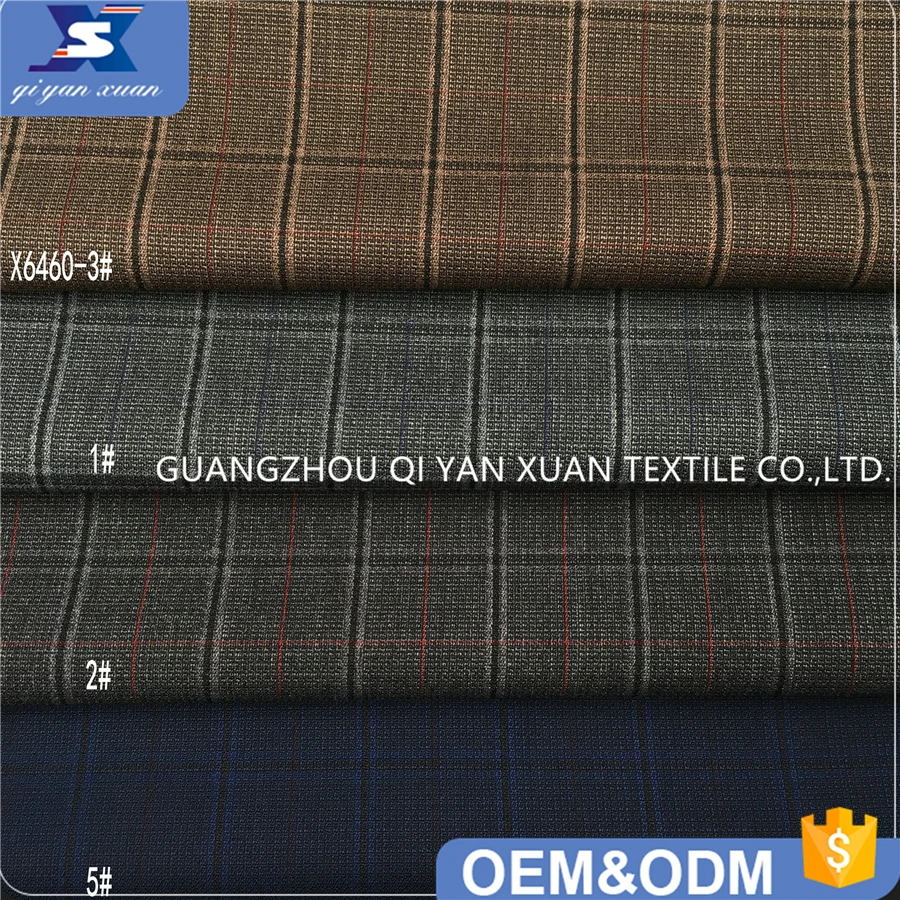 Новинка, полиэстер, вискоза, материал в клетку, Высококачественный Цвет, текстурированные мужские костюмные брюки, Блейзер, брюки, плотная ткань